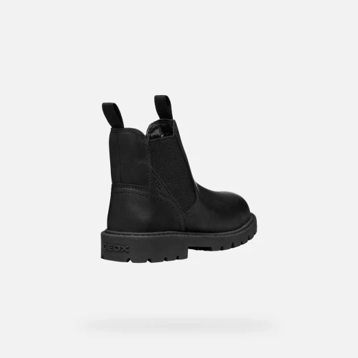 SHAYLAX Boy's Ankle Boots Black Leather 35 Winter Boots for Kids - Image 4