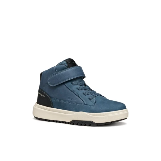 Geox Bunshee Boy ABX Waterproof Ankle Boots Denim 29: Waxed Leather and Nubuck for Boys, Lightweight and Flexible Outsole - Geox - Image 3