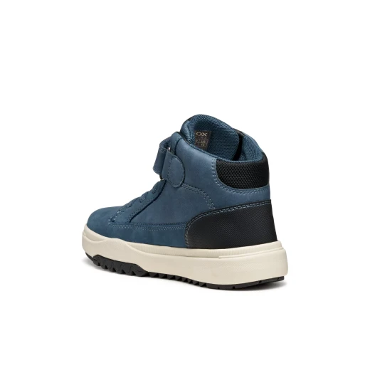 BUNSHEE BOY Denim Waterproof Ankle Boots for Boys Size 33, Waxed Leather Effect and Nubuck Construction, Lightweight and Flexible Box Sole, Warm and Weatherproof Design - Image 5