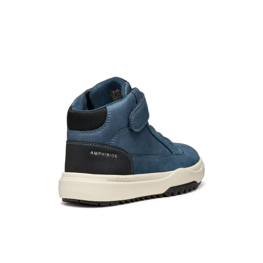 Geox Bunshee Boy ABX Waterproof Ankle Boots Denim 29: Waxed Leather and Nubuck for Boys, Lightweight and Flexible Outsole - Geox - Image 6