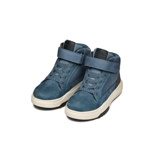 Geox Bunshee Boy ABX Waterproof Ankle Boots Denim 29: Waxed Leather and Nubuck for Boys, Lightweight and Flexible Outsole - Geox - Image 7