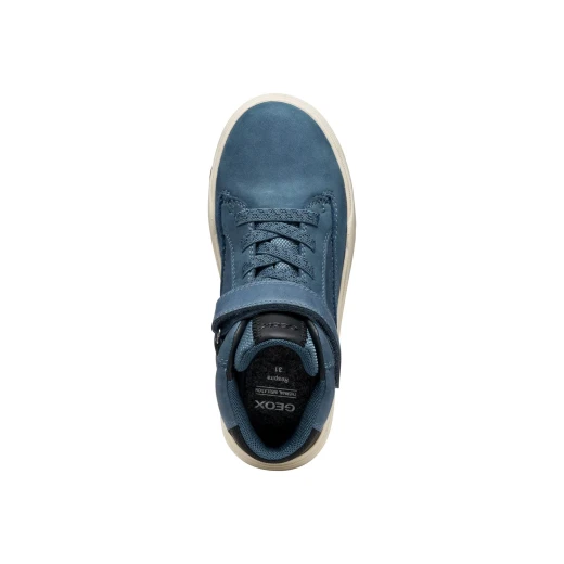 Geox Bunshee Boy ABX Waterproof Ankle Boots Denim 29: Waxed Leather and Nubuck for Boys, Lightweight and Flexible Outsole - Geox - Image 9