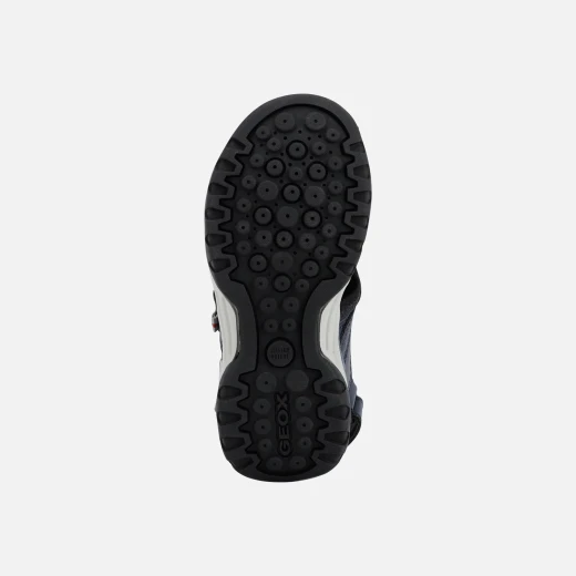 Borealis Boy's Navy 35 Sandals Water Friendly Comfortable Mesh & Waxed Leather Effect Design for Summertime Play Closed Toe Outdoor Protection Easy On/Off - Image 3