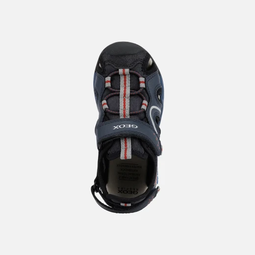 Borealis Boy Water Friendly Sandals Navy Blue Red 32 Perfect For Summer Outdoor Play Closed Toe Design Fast Drying Comfortable Easy On Easy Off Quick Exchange Geox Jor Stores - Image 4