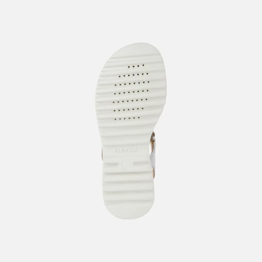 Geox Coralie Girl Sandals Silver Suede 38 for Women Summer Footwear - Geox - Image 6