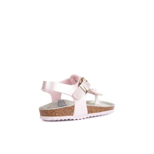 Geox Adriel Girl's Sandals Pink Size 34 Featuring Floral Footbed Detailing, Comfortable and Lightweight Pearlescent Material, Perfect for Summertime Looks, Item Code J258MB - Geox - Image 4