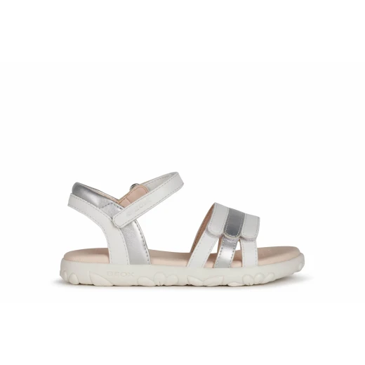 Geox Haiti Girl Sandals White Size 35 for Girls Summer Footwear with Adjustable Fit and Leather Effect Design Comfortable and Versatile Perfect for Special Occasions Geox Haiti Girl Sandals White Size 35 for Girls Summer Footwear with Adjustable Fit and Leather Effect Design Comfortable and Versatile Perfect for Special Occasions