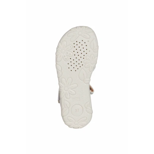 Geox Haiti Girl Sandals White Size 35 for Girls Summer Footwear with Adjustable Fit and Leather Effect Design Comfortable and Versatile Perfect for Special Occasions - Geox - Image 7