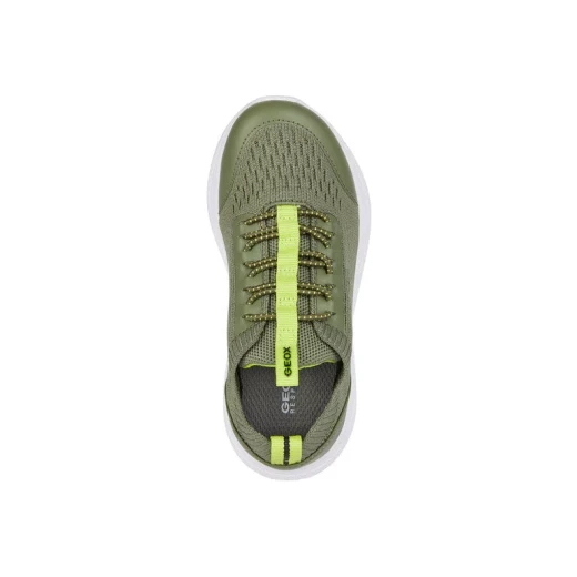 Geox Aril Girl Military Sneakers Size 28 Breathable Lightweight Knitted Fabric Casual Versatile Contemporary Design Easy Exchange Fast Delivery J25GBA.0006K.C0914 - Geox - Image 6