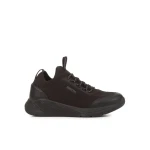 Sprintye Boy's Lightweight Sneaker in Black, Size 34. Breathable Knitted Fabric for Everyday Comfort and Casual Style - Geox