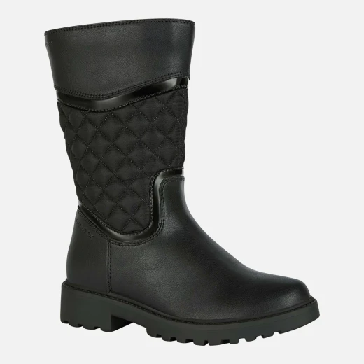 Geox Casey ABX Girl's Waterproof Black Boots Size 30 Winter Style for Girls Breathable Leather Effect Nylon Upper Fast Delivery Easy Exchange - Geox - Image 3