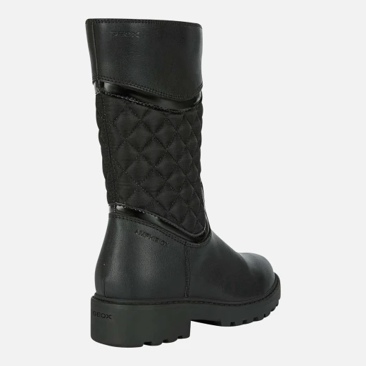 Geox Casey ABX Girl's Waterproof Black Boots Size 31 Winter Collection Designed for Girls Durable and Breathable Protection Stylish Classic Design Perfect for Cold Weather Seasons - Geox - Image 4