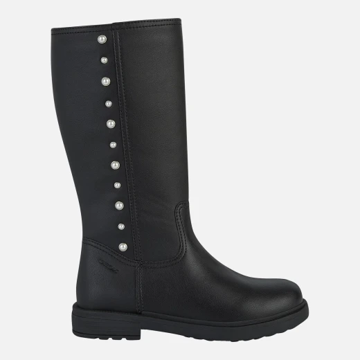 Geox Eclair Girl Ankle Boots Black Leather Effect Studded Design 28 Breathable Comfortable Casual Vintage Rock Style Girls Shoes Fast Delivery Easy Exchange Geox Eclair Girl Ankle Boots Black Leather Effect Studded Design 28 Breathable Comfortable Casual Vintage Rock Style Girls Shoes Fast Delivery Easy Exchange
