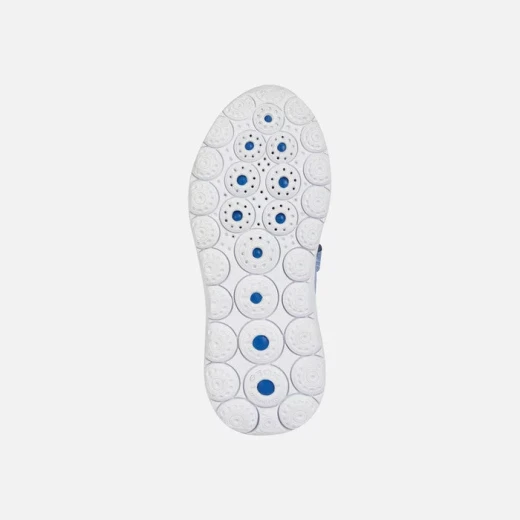 Geox Spherica Girl Junior's Mid-Cut Sneaker Indigo 35 Lightweight Ultra-Cushioning Breathable Knitted Fabric and Leather-Effect Upper Iconic Stylish Design for Casual Outfits - Image 6