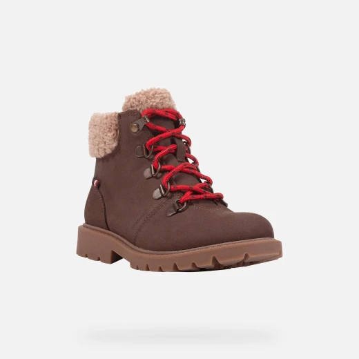Geox Shaylax Boy Junior Ankle Boots Water Repellent Brown Size 30 - Geox - Image 3