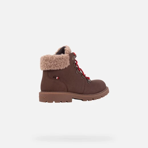 Geox Shaylax Boy Junior's Water Repellent Ankle Boots Brown Size 32 - Geox - Image 4