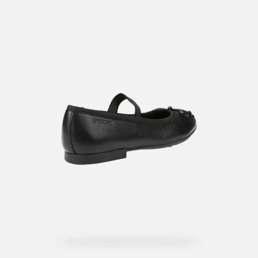 Geox Plié Girl Ballet Flats Black Leather 34 School and Special Occasion - Geox - Image 4
