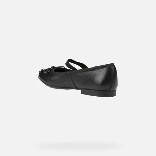 Geox Plié Girl Ballet Flats Black Leather 28 School and Special Occasion - Geox - Image 5