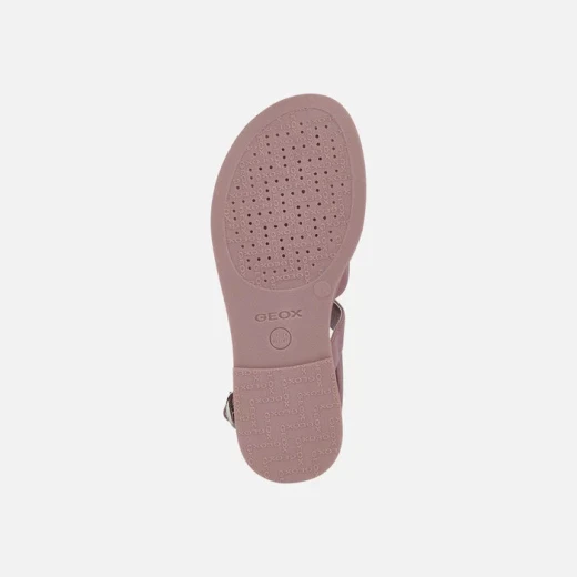 Geox Karly Girl Rose Flat Sandals Pink 36 Featuring Crossover Straps, Comfortable & Breathable Design, Perfect for Everyday Wear and Stylish Casual Outfits - Geox - Image 3