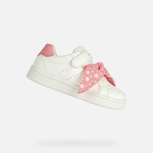 Geox DJROCK GIRL Sneakers White 35 Featuring a Comfortable Breathable Low Cut Design with a Feminine and Modern Vibe Adorned with a Cute Star Studded Bow For Girls Geox DJROCK GIRL Sneakers White 35 Featuring a Comfortable Breathable Low Cut Design with a Feminine and Modern Vibe Adorned with a Cute Star Studded Bow For Girls