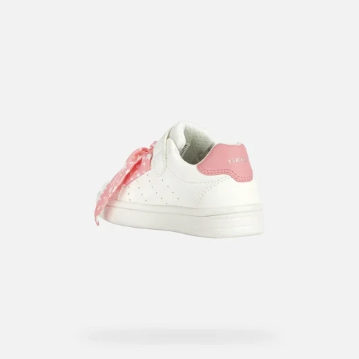 DJROCK Girl's White Sneakers with Star Bows, Breathable Low Cut, Size 36 - Djrock - Image 4