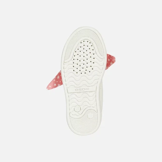 Geox DJROCK GIRL Sneakers White 35 Featuring a Comfortable Breathable Low Cut Design with a Feminine and Modern Vibe Adorned with a Cute Star Studded Bow For Girls - Geox - Image 6