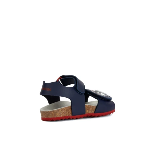 Geox Ghita Boy Sandals Navy Size 30 Lightweight Summer Shoes for Boys with Riptape Closure, Leather Effect Material, Comfortable and Ideal for Holiday and Everyday Wear - Geox - Image 5