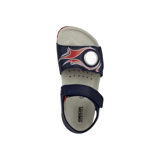 Geox Ghita Boy Sandals Navy Size 30 Lightweight Summer Shoes for Boys with Riptape Closure, Leather Effect Material, Comfortable and Ideal for Holiday and Everyday Wear - Geox - Image 6