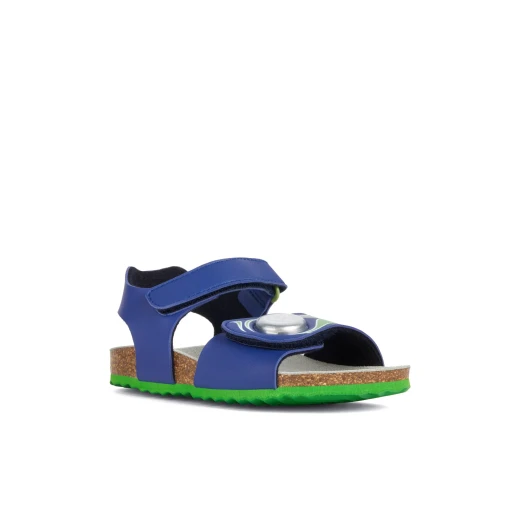 Geox Ghita Boy Sandals Blue 29 Lightweight Leather Effect Summer Shoes Comfortable Riptape Closure Wardrobe Essential Holiday Footwear Item J358LA.000BC.C4011 - Geox - Image 3