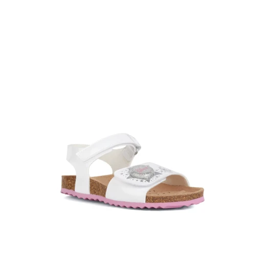 Geox Adriel Girl Sandals White Patent Leather 35 Breathable Adjustable - Geox - Image 3
