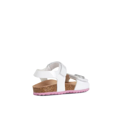 Geox Adriel Girl Sandals White Patent Leather 35 Breathable Adjustable - Geox - Image 5
