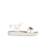 Costarei Girl Sandals White Leather Effect Breathable Cushioning Adjustable Design Size 34 Perfect for Everyday Wear Summer Style Easy Exchange Fast Delivery - Costarei