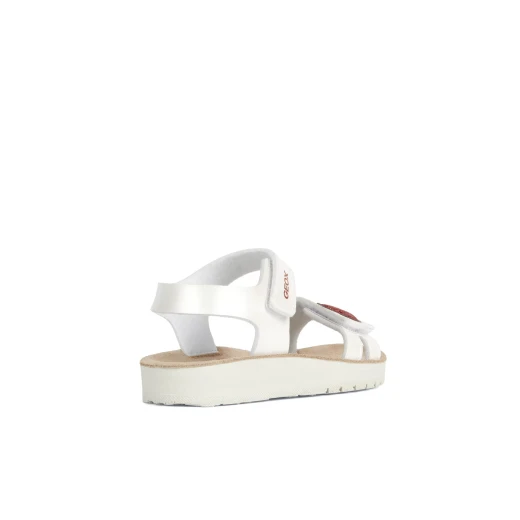 Costarei Girl Sandals White 36 Breathable Cushioned Adjustable - Geox - Image 4