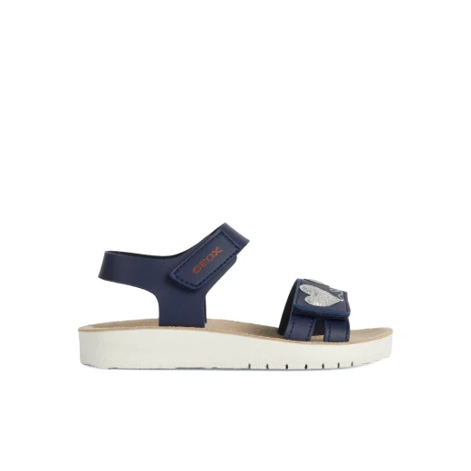 Costarei Girl Sandals Navy 35 Breathable Cushioned Adjustable - Geox - Image 2