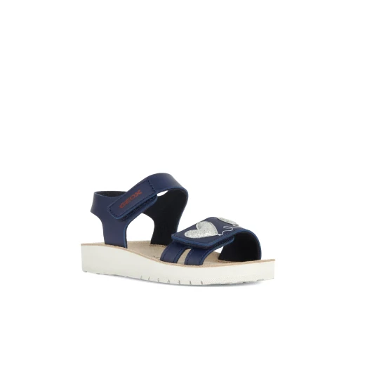 Costarei Girl Sandals Navy 35 Breathable Cushioned Adjustable - Geox - Image 3