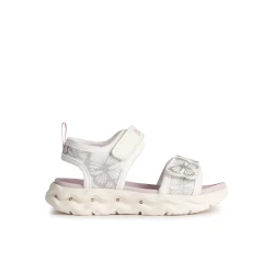 Geox Phyper Girl's Summer Sandals Off White 32 Featuring Cushioning, Flexible Design with Lights Built In, Perfect for Girls' Summertime Outfits