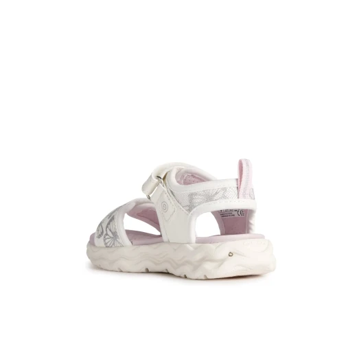 Geox Phyper Girl's Summer Sandals Off White 32 Featuring Cushioning, Flexible Design with Lights Built In, Perfect for Girls' Summertime Outfits - Geox - Image 4
