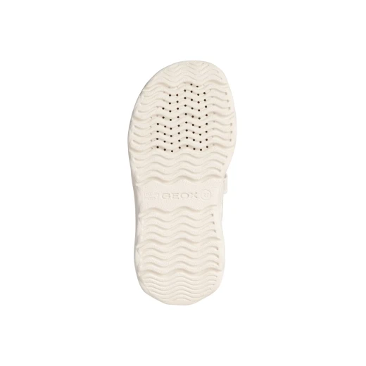Geox Phyper Girl's Sandals Off White Size 35 with Light Up Outsole and Shiny Fabric for Summertime Wear. Features Cushioning and Flexible Design. - Geox - Image 7