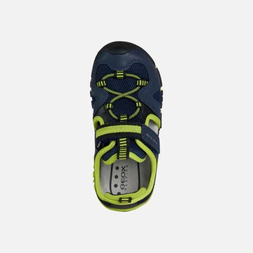 Geox Dynomaix Boy Sandals Navy Lime Green 36 Closed Toe Outdoor - Geox - Image 5