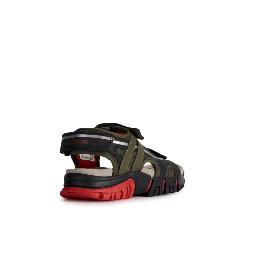 صنادل جيوكس دينومكس بوي شبكية زيتونية خضراء قابلة للتعديل خارجية مقاس 31 - جيوكس - Image 5