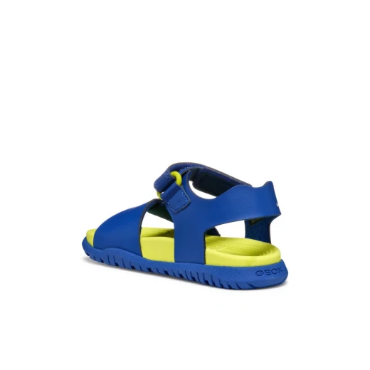 FUSBETTO Boy's Open Toe Sandals Royal Blue Lightweight Summer Shoes for Boys Size 28 Perfect for Outdoor Play Durable Leather Effect Material Comfortable and Stylish - Geox - Image 13