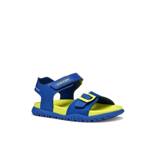 FUSBETTO Boy's Open Toe Sandals Royal Blue Lightweight Summer Shoes for Boys Size 28 Perfect for Outdoor Play Durable Leather Effect Material Comfortable and Stylish - Geox - Image 6