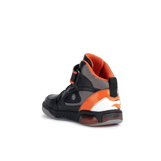 Geox Inek Boy Light Up Sneakers Black 33 Children's Shoes with Fun Lights for Active Kids. Ultraresistant Design for Ages 3+. Easy Exchange Available. ITEM CODE: J369CC.0BUCE.C0038 - Geox - Image 4