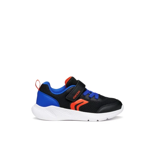 Sprintye Boy Lightweight Flexible Cushioning Running Inspired Sneaker Black Size 33 - Geox - Image 2