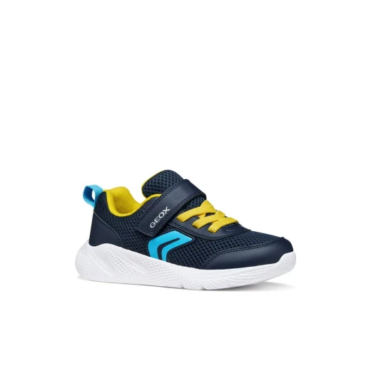 Sprintye Boy's Lightweight Running Sneakers Navy Blue 32 Featuring Mesh Upper for Breathability and Leather Effect Detailing Ideal for Active Play and Casual Wear - Sprintye - Image 3