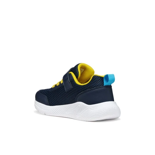 Sprintye Boy's Athletic Sneakers Navy Blue 28 Lightweight Breathable Mesh and Leather Effect Upper Comfortable Cushioned Soles Ideal for Active Kids 155 - Sprintye boy - Image 6