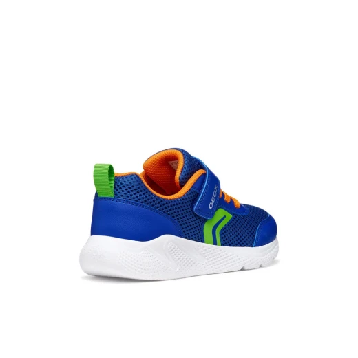 Sprintye Boy's Lightweight Running Sneaker Royal Blue Mesh & Leatherette Upper for Active Kids Size 35 - Geox - Image 5