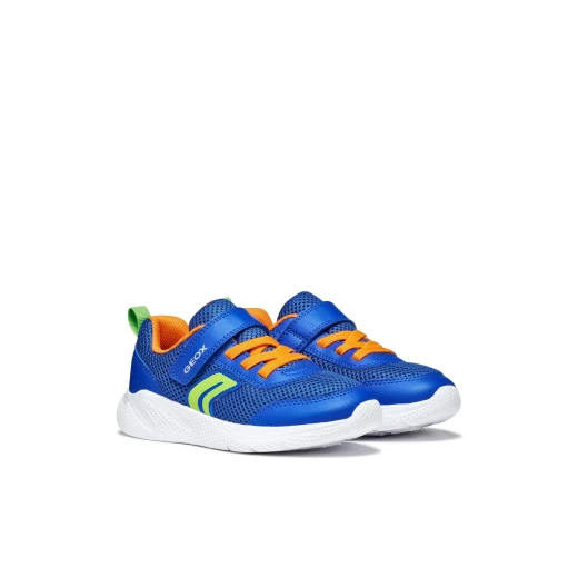Sprintye Boy's Athletic Sneakers Royal Blue Size 32 Lightweight Breathable Mesh and Leather Effect Upper Flexible Cushioning Running Inspired Shoes for Active Boys - Geox - Image 7
