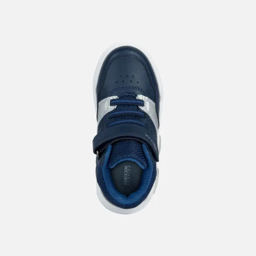Geox Illuminus Junior Sneakers Navy Blue 32 Mid-Cut Basketball Style - Geox - Image 5