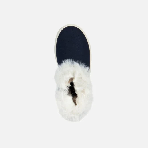 Geox Theleven Girl Ankle Boot Dark Navy Faux Fur Trim Slip On 33 Cozy Winter Shoe for Girls School and Weekend Outfits Fast Delivery and Easy Exchange 158 Characters - Geox - Image 5